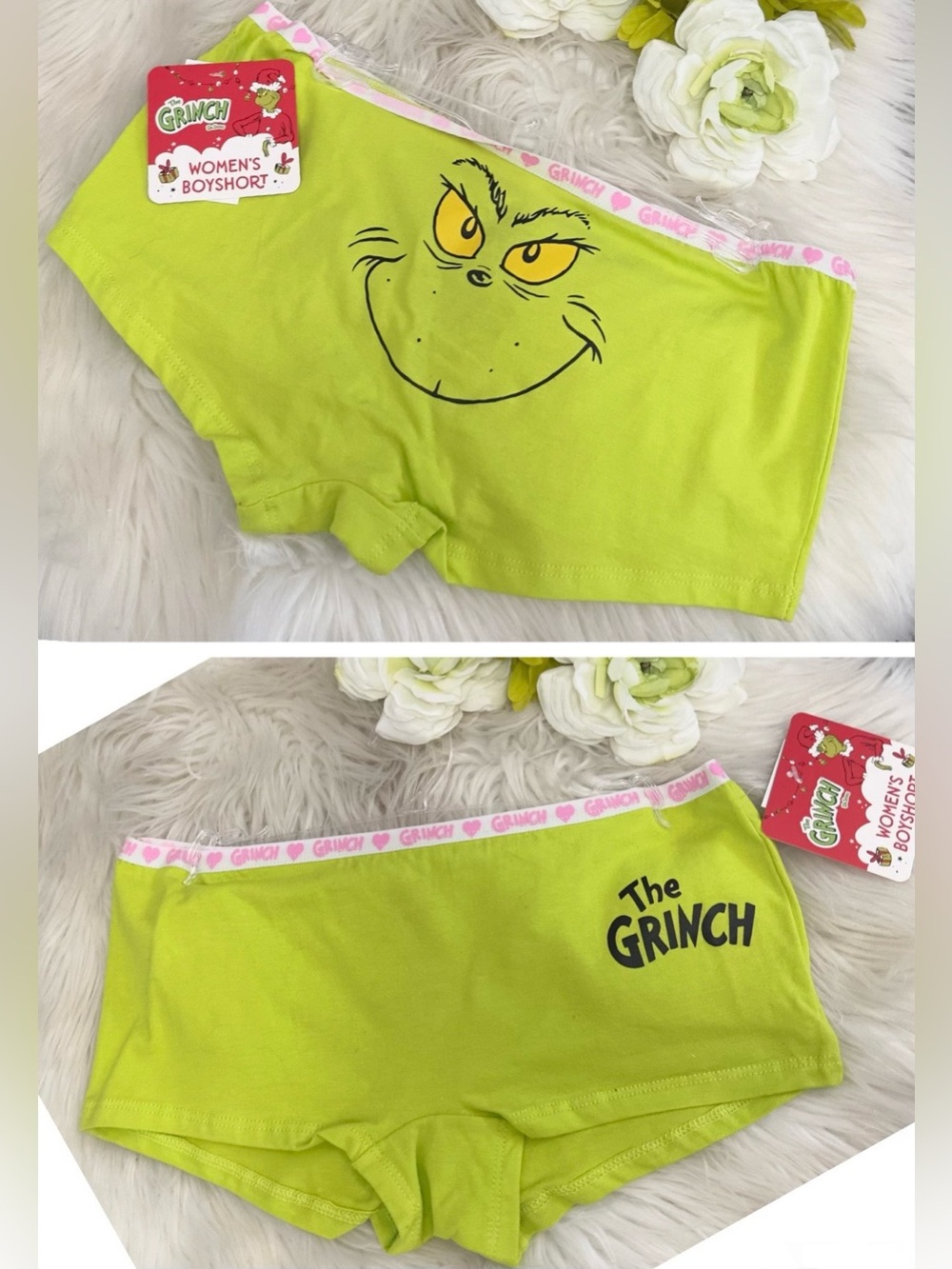 The Grinch Boy Shorts Sz SM NEW!